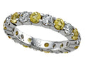 Karina B Yellow Sapphire Eternity Band