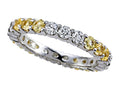 Karina B Yellow Sapphire Eternity Band