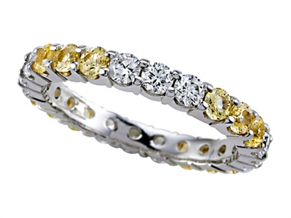 Karina B Yellow Sapphire Eternity Band