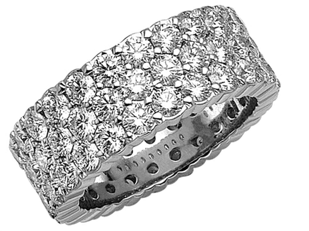 Karina B Round Diamonds Eternity Band