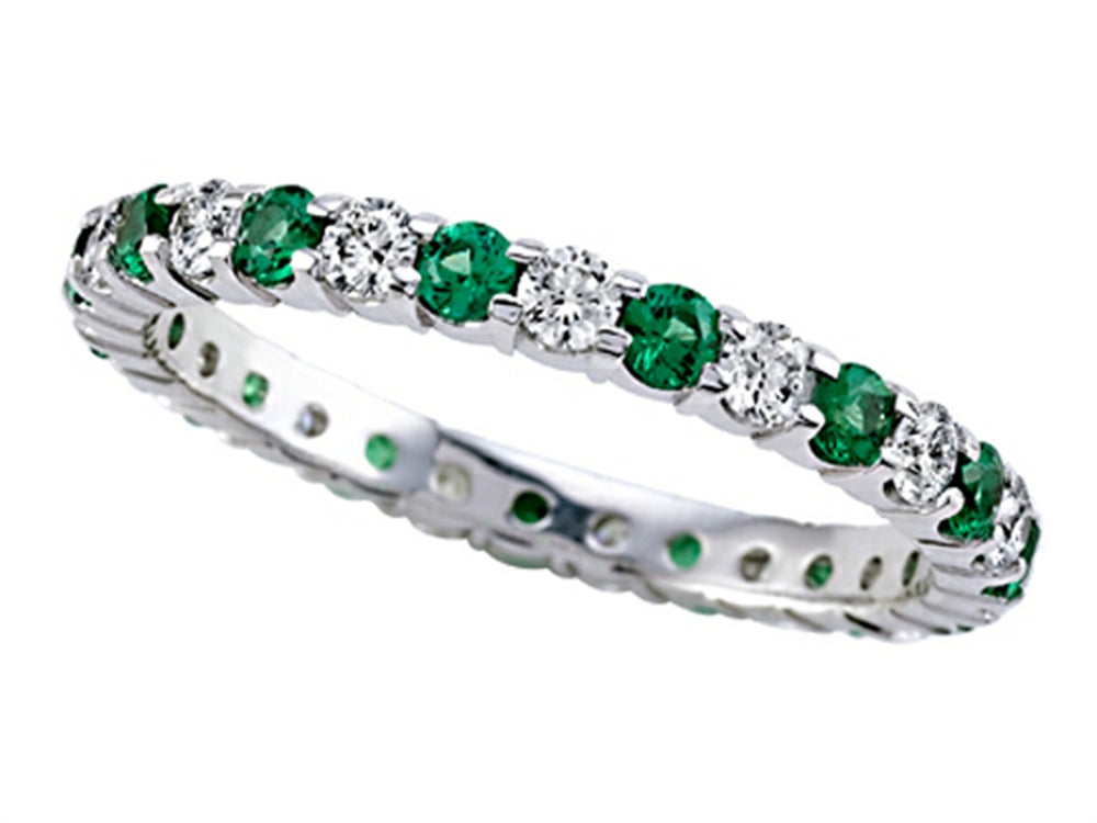 Karina B Tsavorite Eternity Band