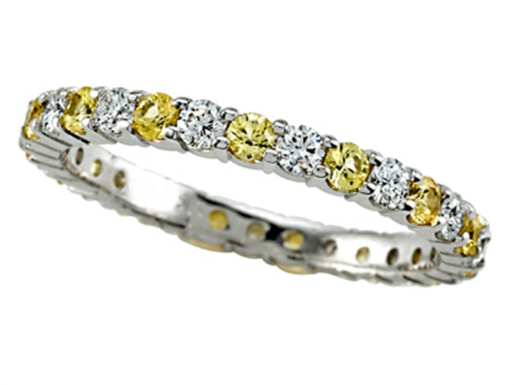 Karina B Yellow Sapphire Eternity Band