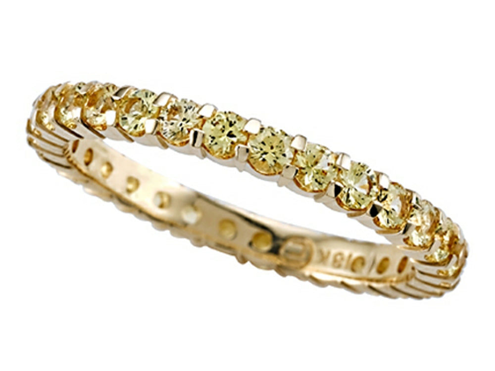 Karina B Yellow Sapphire Eternity Band