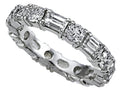 Karina B Diamond Emerald Cut and Round All Around Band