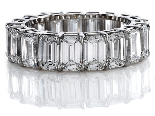 Karina B Diamond Emerald Cut All Around Band