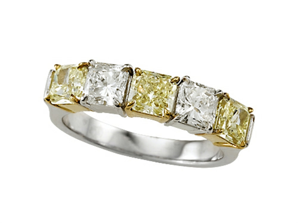 Karina B FY and White Radiant Diamond Band