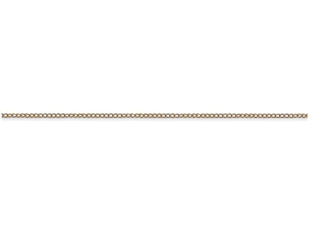 FJC Finejewelers 16 Inch 14k Yellow Gold Carded Curb Chain Necklace with Spring Ring Clasp