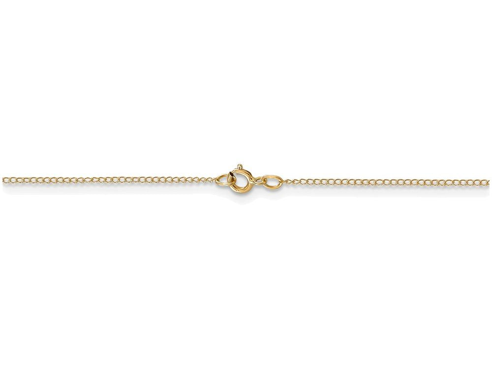 FJC Finejewelers 20 Inch 14k Yellow Gold Carded Curb Chain Necklace