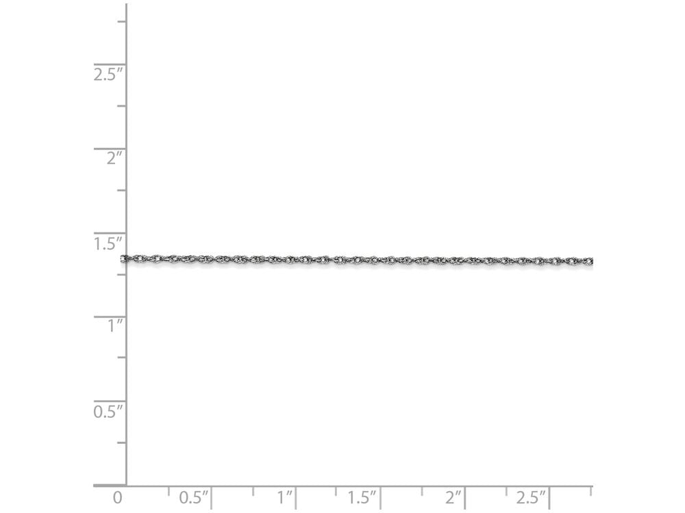 FJC Finejewelers 16 Inch 14k White Gold Carded Cable Rope Chain Necklace