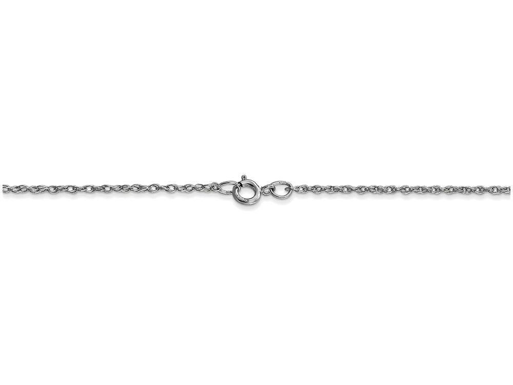 FJC Finejewelers 18 Inch 14k White Gold Carded Cable Rope Chain Necklace