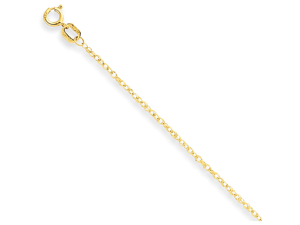FJC Finejewelers 24 Inch 14k Yellow Gold 8R Carded Chain Necklace