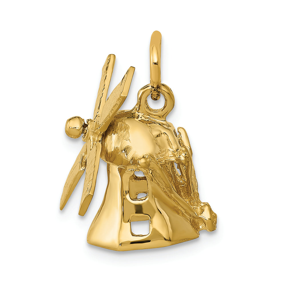 FJC Finejewelers 14k Yellow Gold Wind Mill Charm