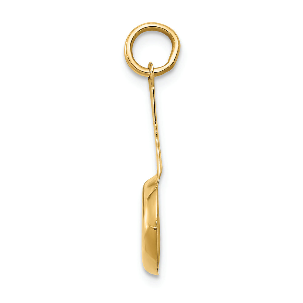 FJC Finejewelers 14k Yellow Gold Frying Pan with Enameled Egg Charm