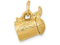 FJC Finejewelers 14k Yellow Gold 3d Beer Stein Charm
