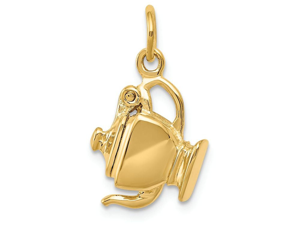 FJC Finejewelers 14k Yellow Gold 3d Tea Pot Charm