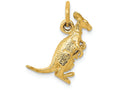 FJC Finejewelers 14k Yellow Gold Kangaroo with Joey Charm