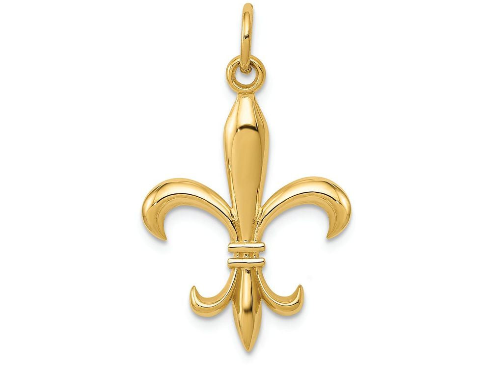 FJC Finejewelers 14k Yellow Gold Fleur De Lis Charm
