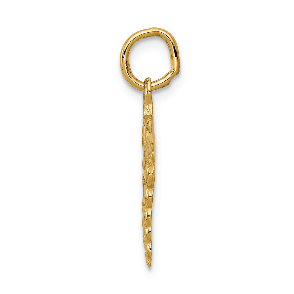 FJC Finejewelers 14k Yellow Gold Caduceus Charm