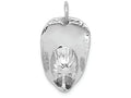 FJC Finejewelers 14k White Gold 3d Large Fireman's Hat Charm