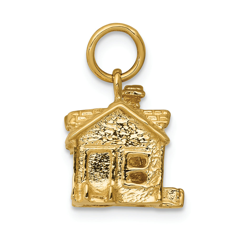 FJC Finejewelers 14k Yellow Gold 3d House Charm