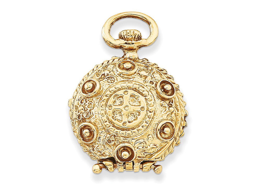 FJC Finejewelers 14k Fancy Domed Locket Pendant Necklace 18 inch chain included