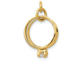 FJC Finejewelers 14k Yellow Gold Wedding-Rings Themed Polished Charm 15 x 19mm