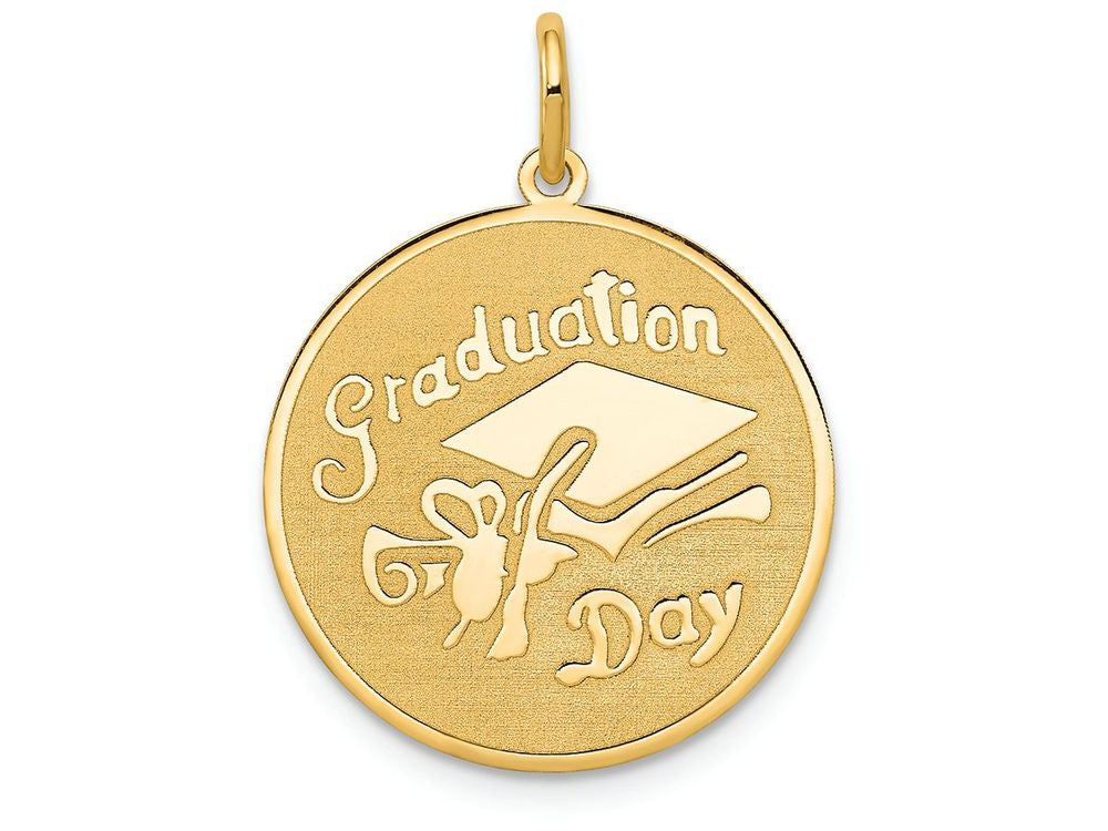 FJC Finejewelers 14k Yellow Gold Graduation Day Disc Charm