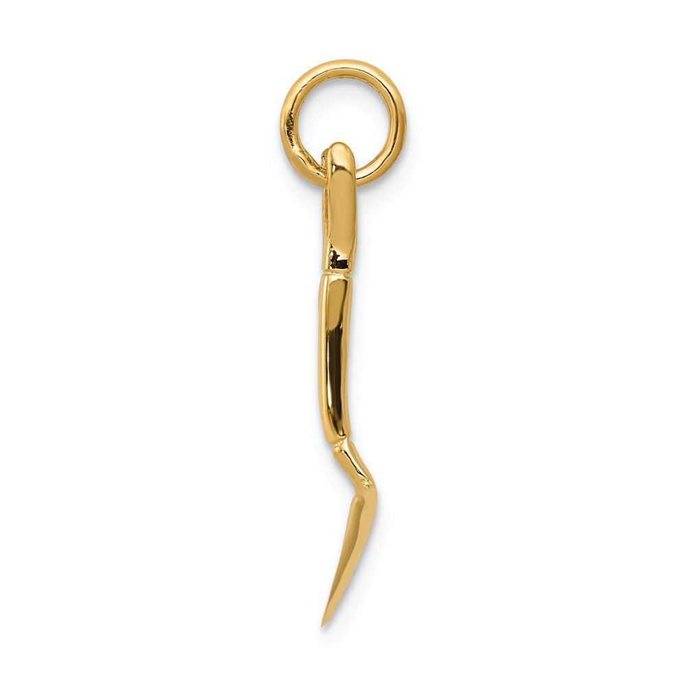FJC Finejewelers 14k Yellow Gold 3d Spade Charm