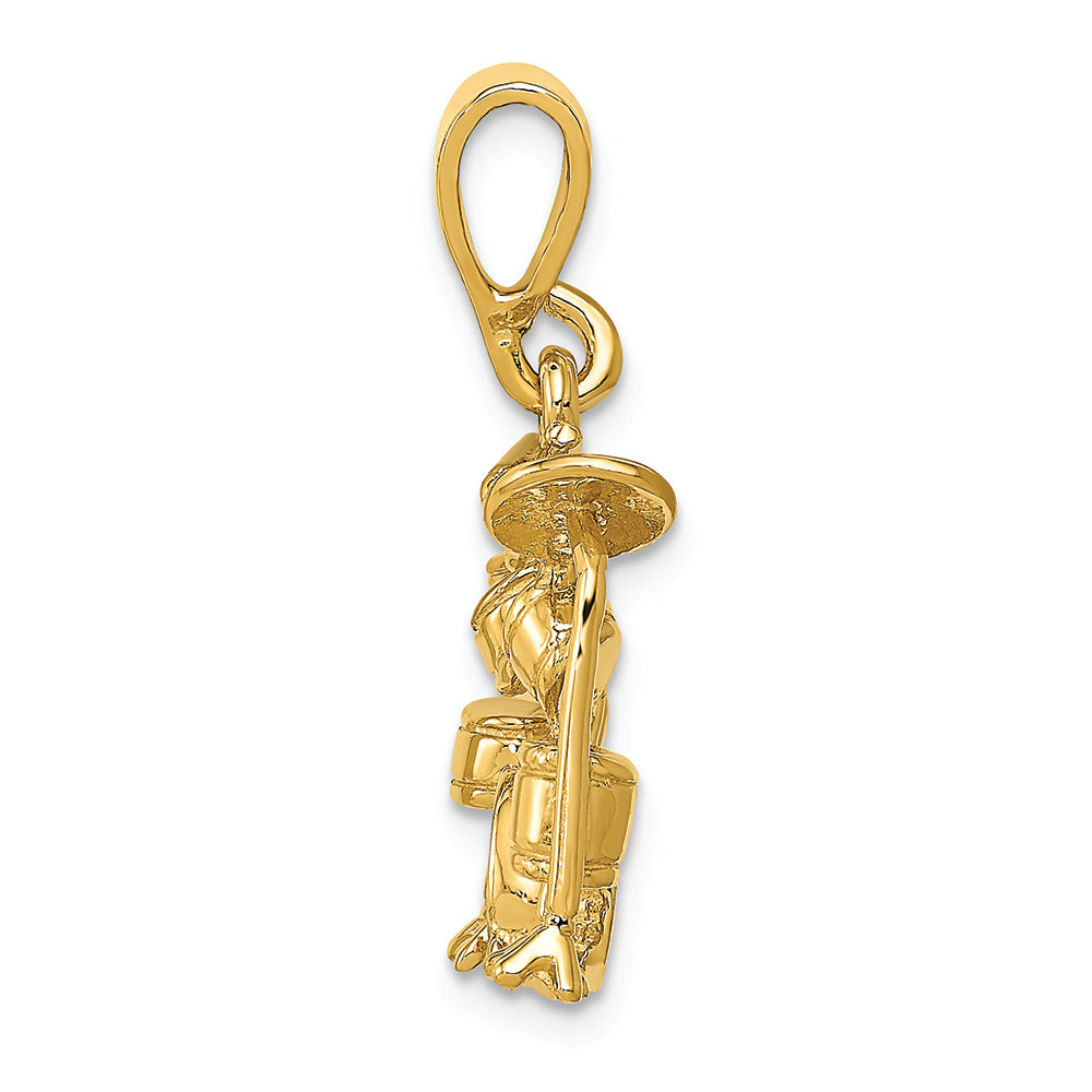 FJC Finejewelers 14k Yellow Gold Drum Set Charm