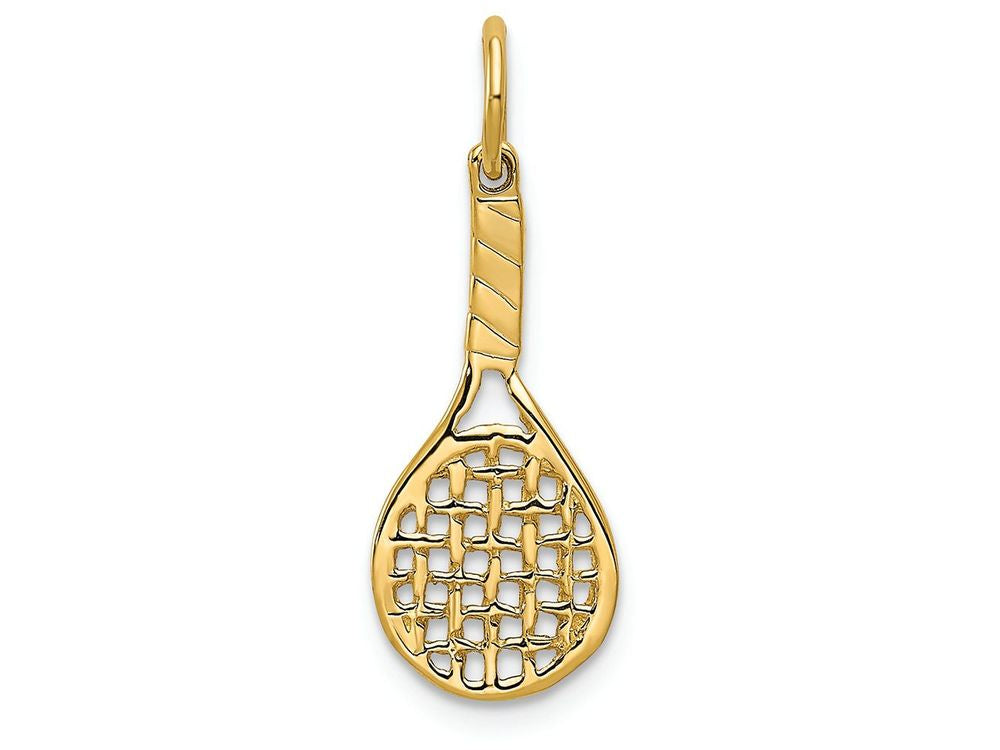 FJC Finejewelers 14k Yellow Gold Racquet Charm