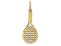FJC Finejewelers 14k Yellow Gold Racquet Charm