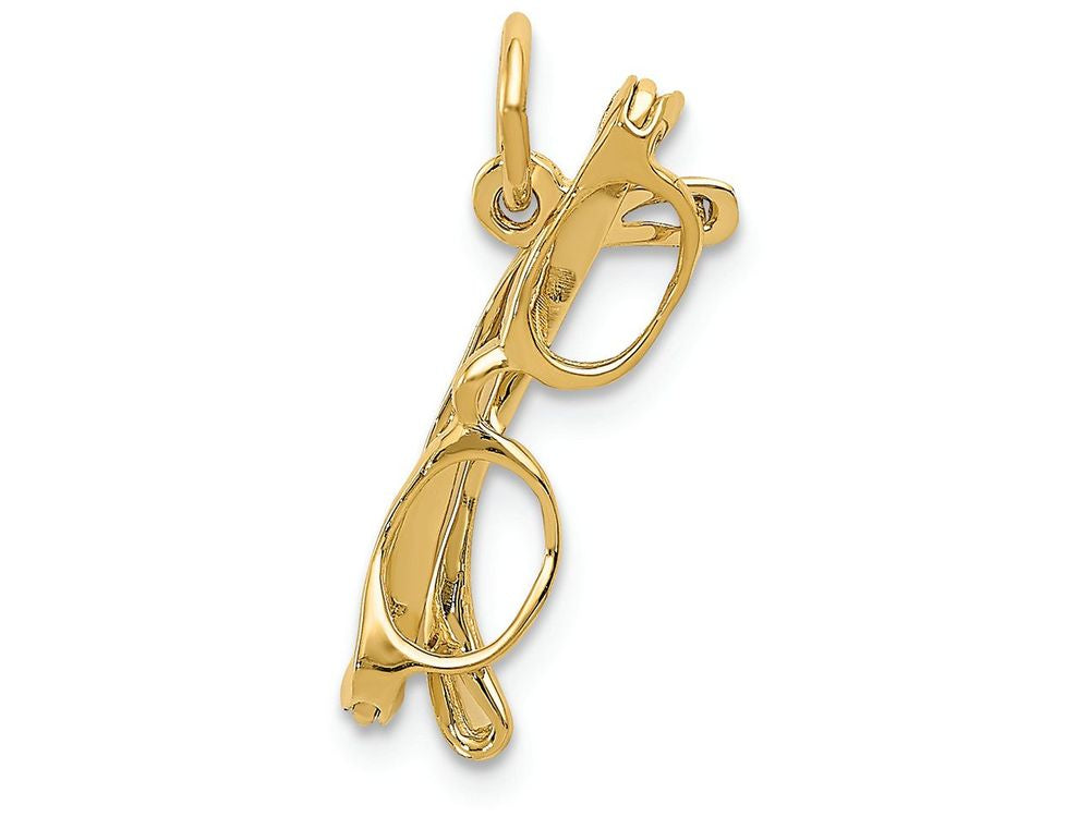 FJC Finejewelers 14k Yellow Gold Glasses Charm