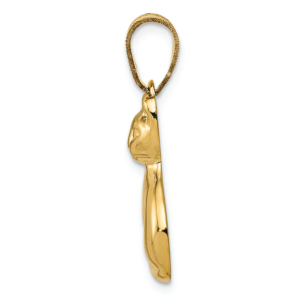 FJC Finejewelers 14k Yellow Gold Cat Charm