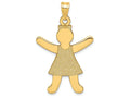 FJC Finejewelers 14k Yellow Gold Girl Charm