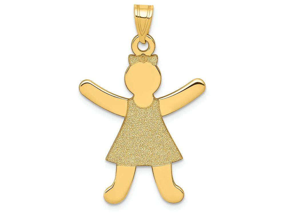 FJC Finejewelers 14k Yellow Gold Girl Charm