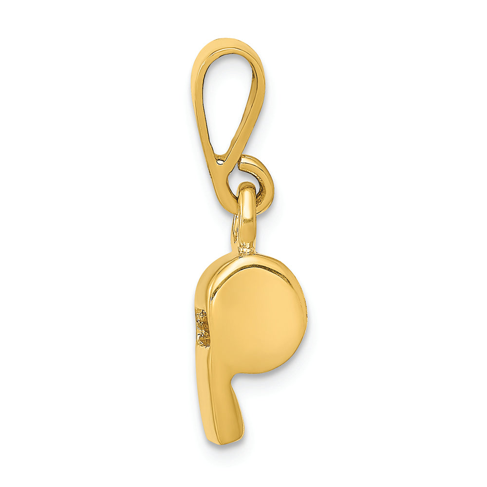 FJC Finejewelers 14k Yellow Gold Sports Whistle Charm