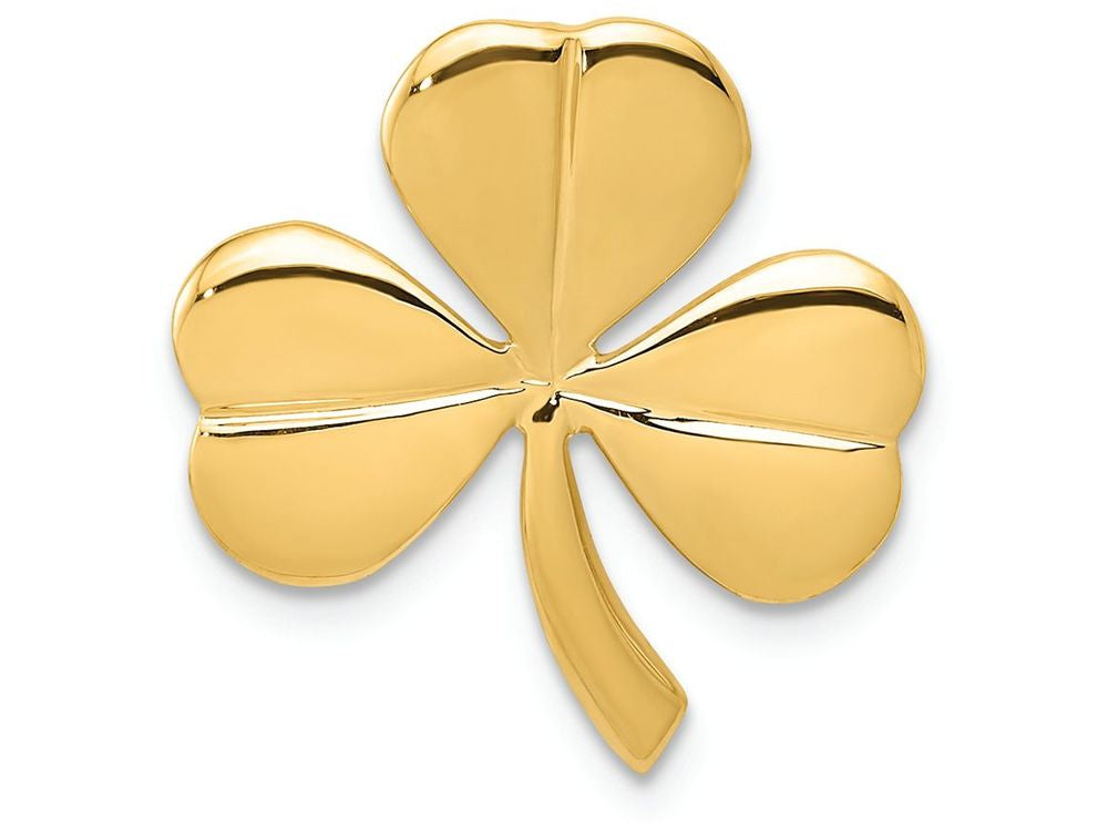 FJC Finejewelers 14k Yellow Gold Shamrock Chain Slide Charm