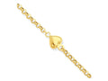 FJC Finejewelers 10 Inch 14k Yellow Gold Puff Heart 9in With 1in Ext Anklet