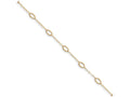 FJC Finejewelers 10 Inch 14k Yellow Gold Oval Shapes 9in With 1in Ext Anklet