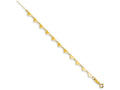 FJC Finejewelers 9 Inch 14k Yellow Gold Oval Link Chain With Hearts W/ 1in Ext Anklet