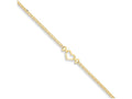 FJC Finejewelers 10 Inch 14k Yellow Gold Polished Open-heart Anklet