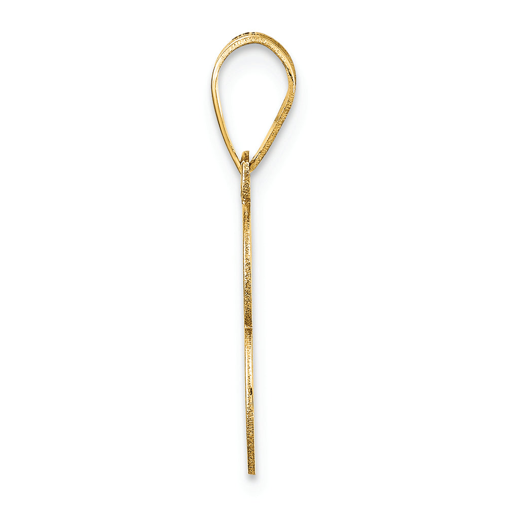 FJC Finejewelers 14k Yellow Gold Polished Number 3 Charm