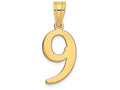 FJC Finejewelers 14k Yellow Gold Polished Number 9 Charm
