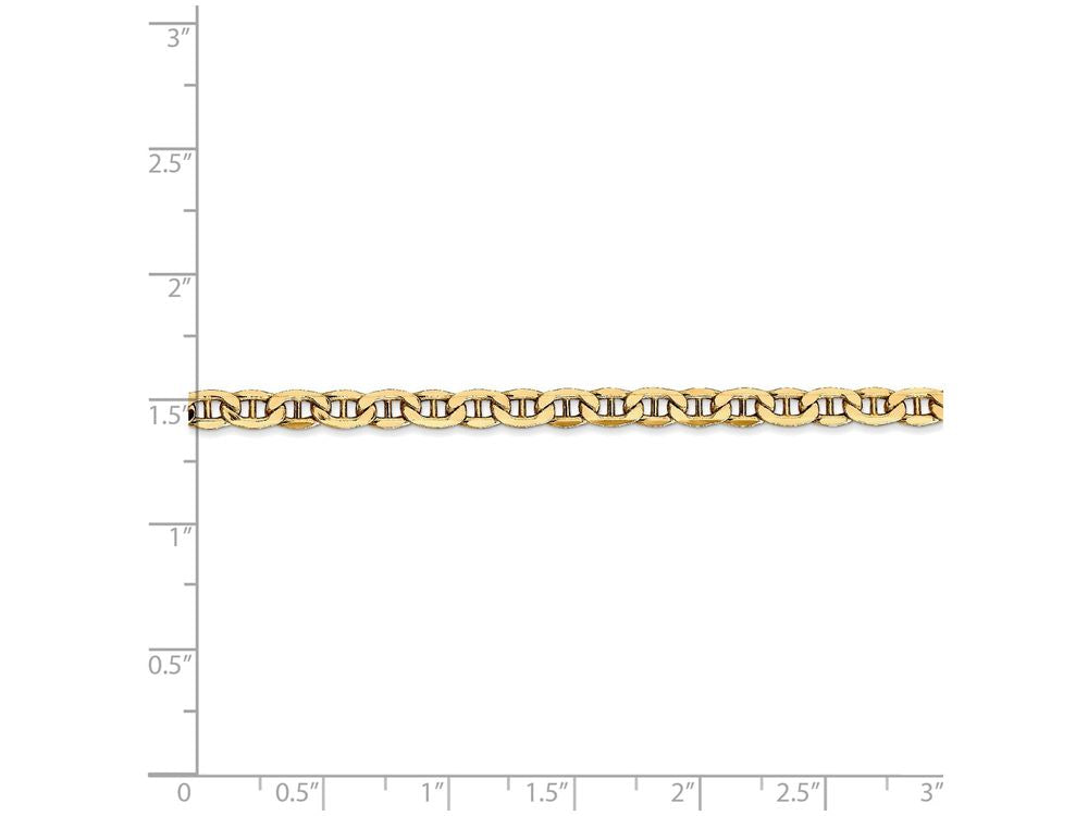 FJC Finejewelers 16 Inch 14k Yellow Gold 4.1mm Semi-solid Anchor Chain Necklace