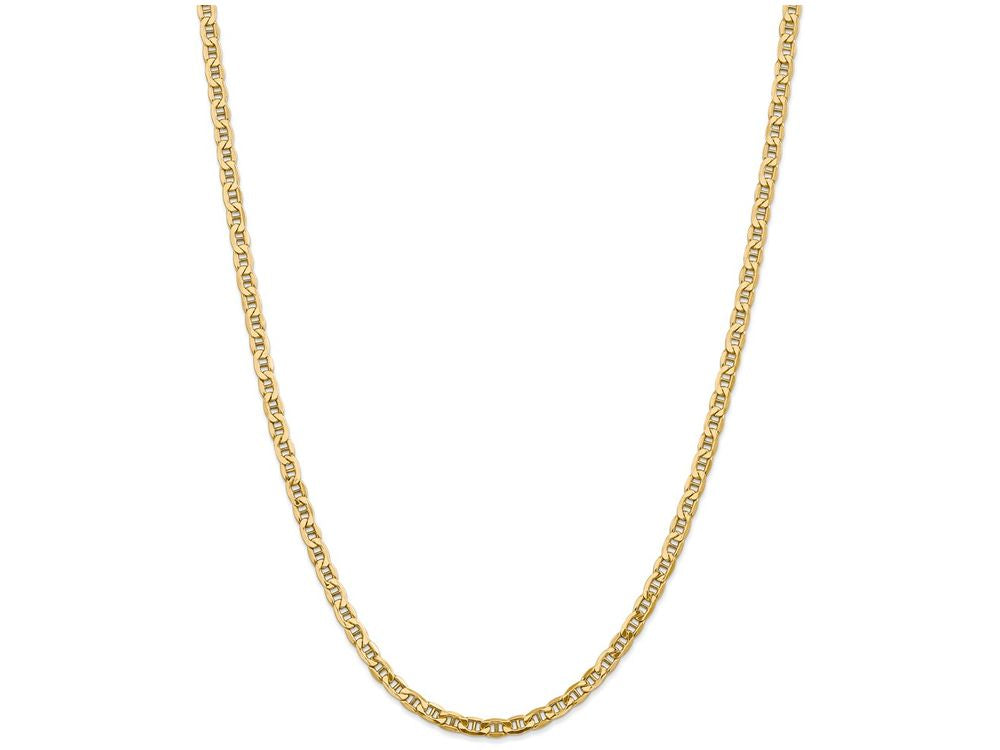 FJC Finejewelers 16 Inch 14k Yellow Gold 4.1mm Semi-solid Anchor Chain Necklace