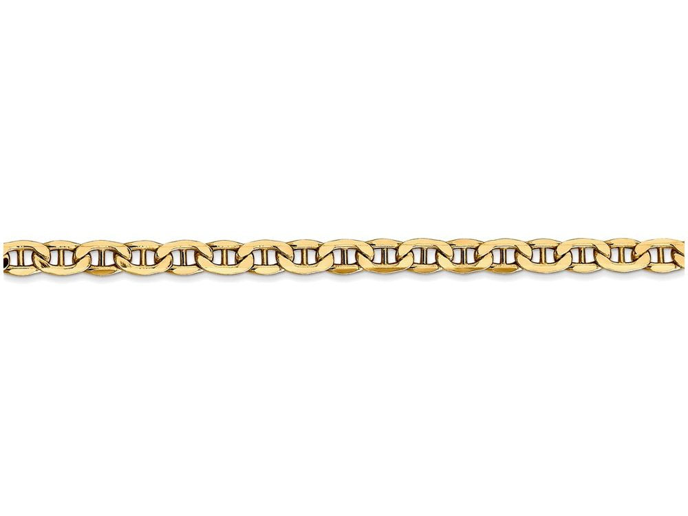 FJC Finejewelers 24 Inch 14k Yellow Gold 4.1mm Semi-solid Anchor Chain Necklace