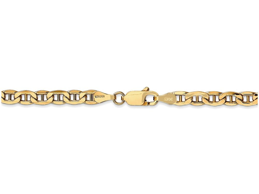 FJC Finejewelers 7 Inch 14k Yellow Gold 4.1mm Semi-solid Anchor Chain Bracelet