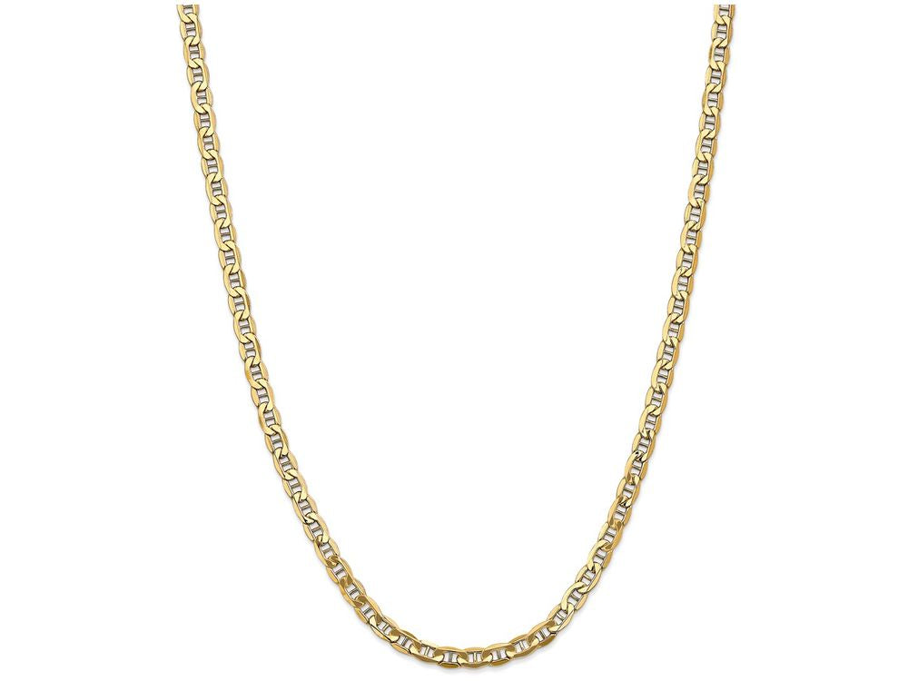 FJC Finejewelers 18 Inch 14k Yellow Gold 5.1mm Semi-solid Anchor Chain Necklace