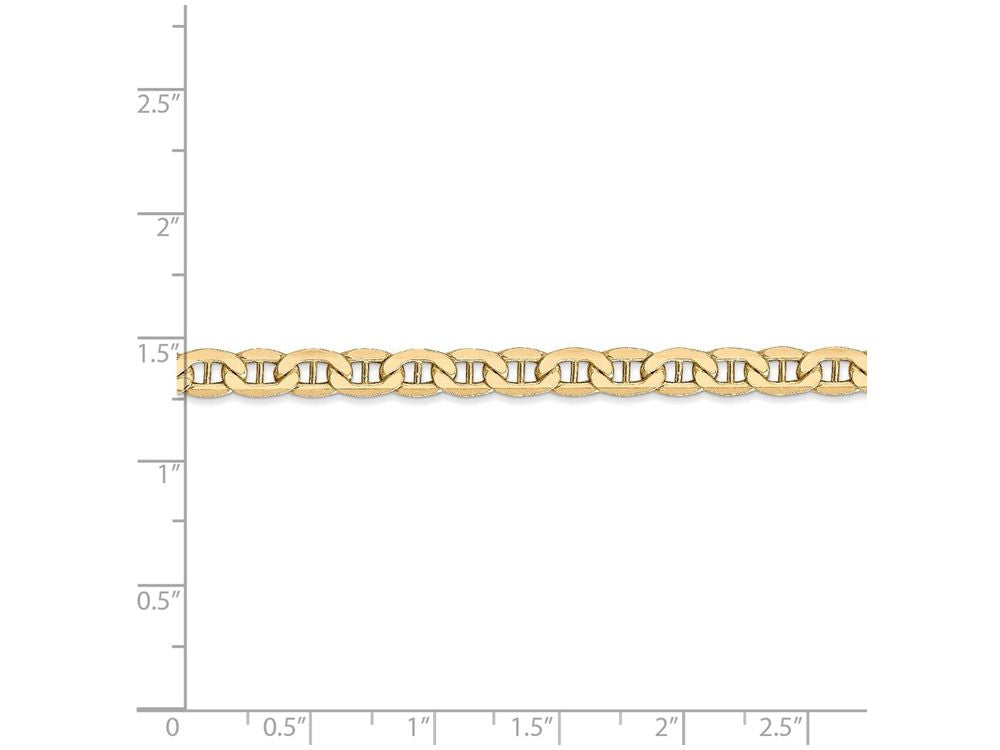 FJC Finejewelers 20 Inch 14k Yellow Gold 5.1mm Semi-solid Anchor Chain Necklace