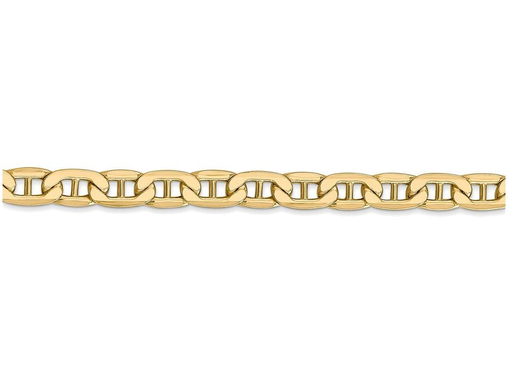 FJC Finejewelers 18 Inch 14k Yellow Gold 5.85mm Semi-solid Anchor Chain Necklace